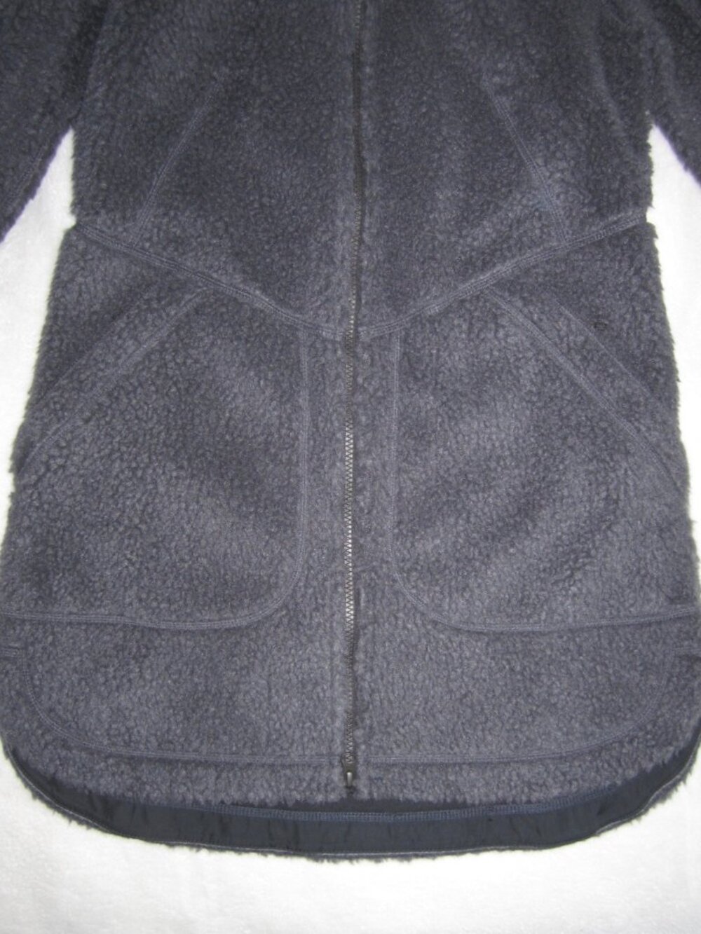 NWT LL BEAN Mountain Pile Sherpa Fleece Jacket Alloy Gray Women's XS - Picture 5 of 7